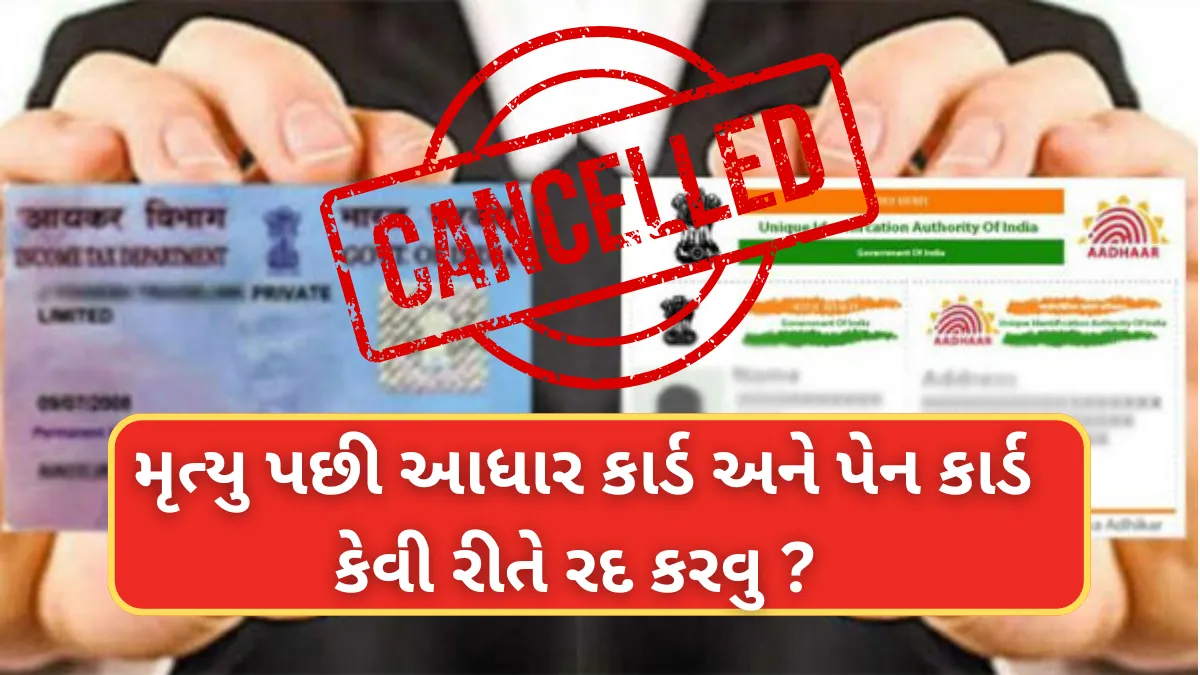 Cancel PAN and Aadhaar Card: મૃત્યુ પછી આધાર કાર્ડ અને પેન કાર્ડ કેવી રીતે રદ કરવુ ? જાણો પૂરી પ્રોસેસ